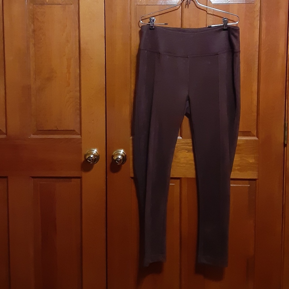 Serra Brown Suede Leggings